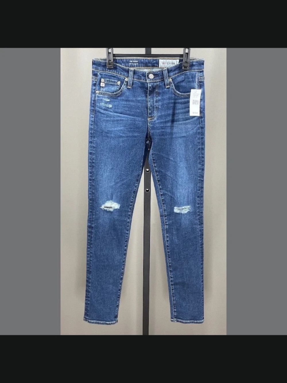 NEW Adriano Goldschmied Jeans Womens 27 blue denim prima skinny designer casual